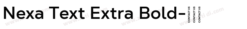 Nexa Text Extra Bold字体转换